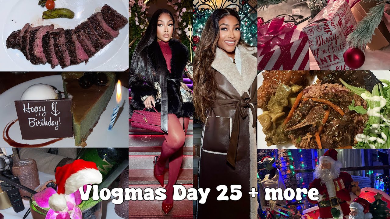 VLOGMAS Ep. 25 | All the Christmas shenanigans! My birthday | Dyker Heights NYC | Shopping