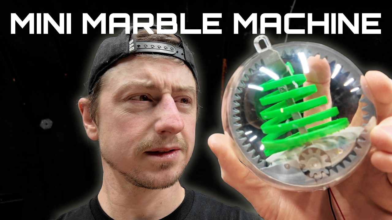 You Can Build This Tiny 3D Printed Marble Machine