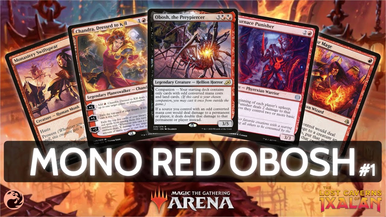 🔴 Mono Red Obosh, 56% Win Rate, part 1 | MTG Arena | Explorer | BO3 |The Lost Caverns of Ixalan