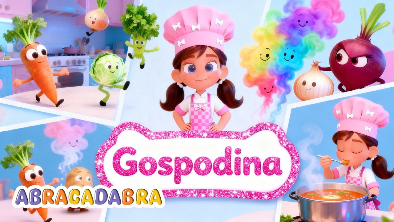 👩‍🍳 Gospodina+Coco Cozonac - 🎶Abracadabra - 🥔🌿 Muzica Educativa Pentru Copii🥕🥬