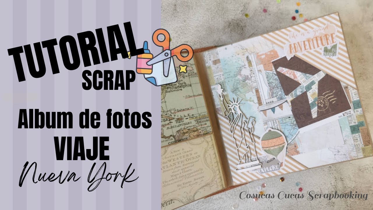 Tutorial Gratuito: Álbum de Scrapbooking de Nueva York 🗽🎨