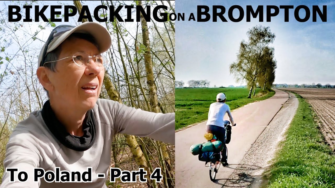 Cycling on a Brompton UK to Poland - #4 - stealth camping in a wood, and a ghost town in Pomerania