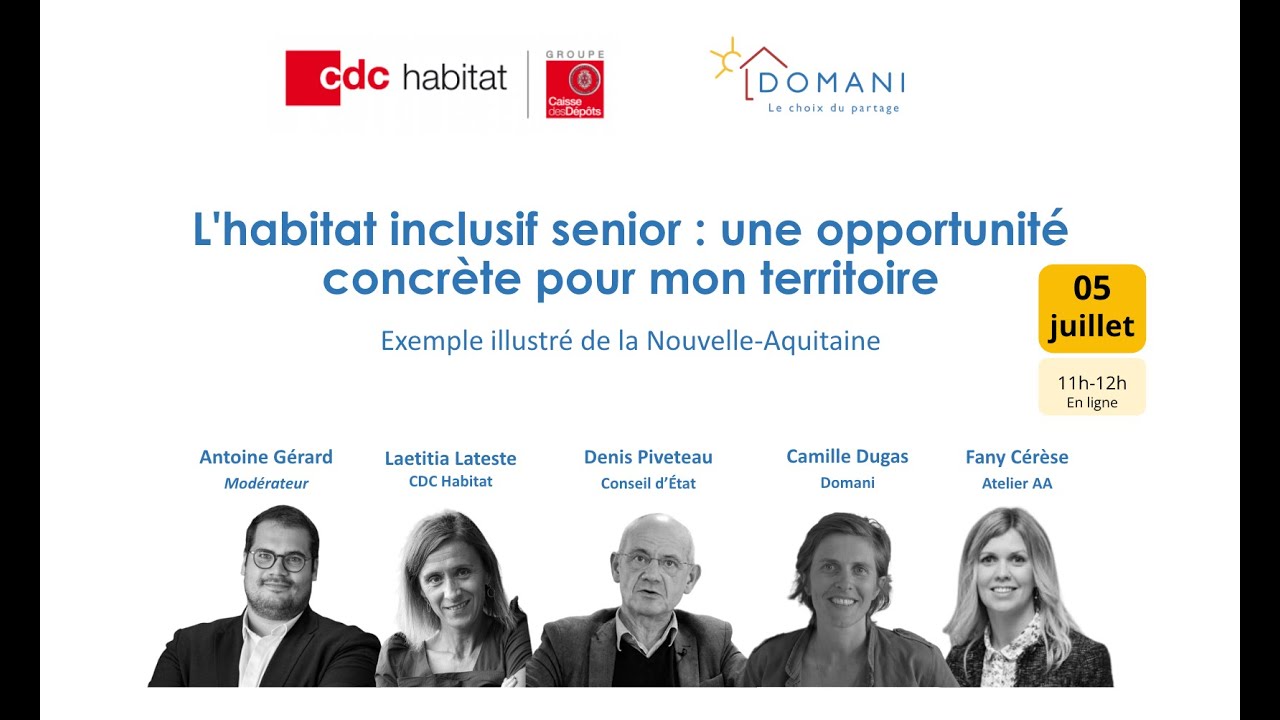Webinaire CDC Habitat - Domani - Habitat inclusif : une opportunité pour mon territoire