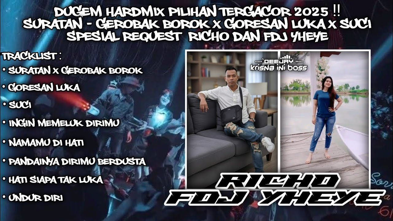 DUGEM HARDMIX PILIHAN TERGACOR 2025‼️DJ SURATAN - GEROBAK BOROK SAPI GILO X GORESAN LUKA X SUCI