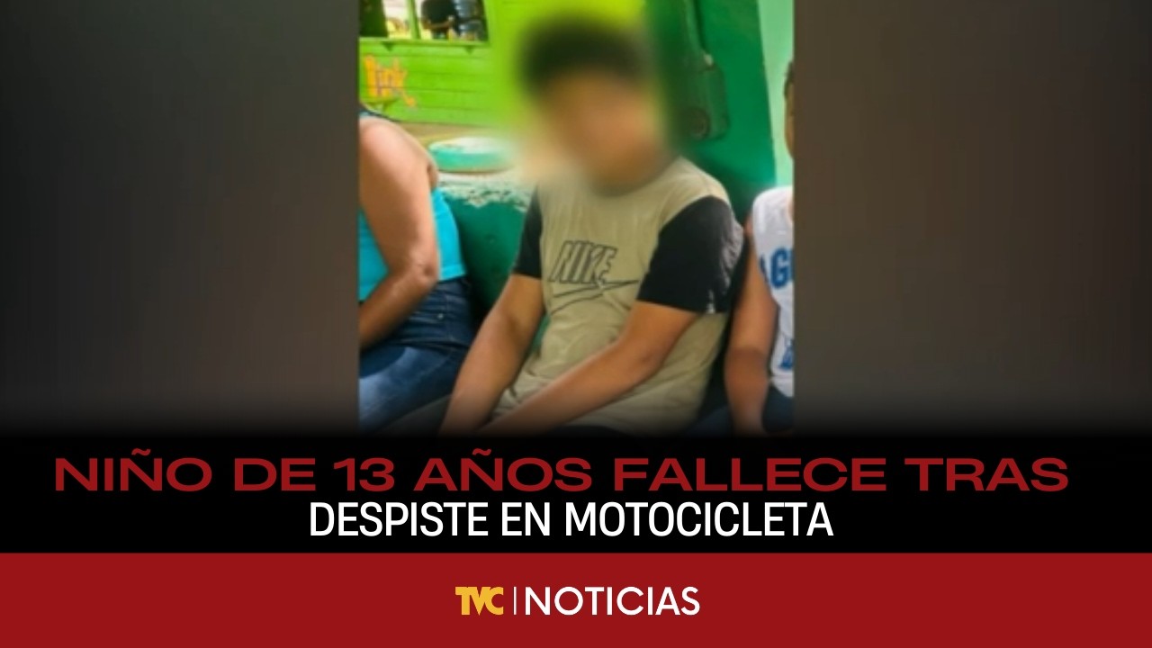 Niño de 13 años fallece tras despiste en motocicleta