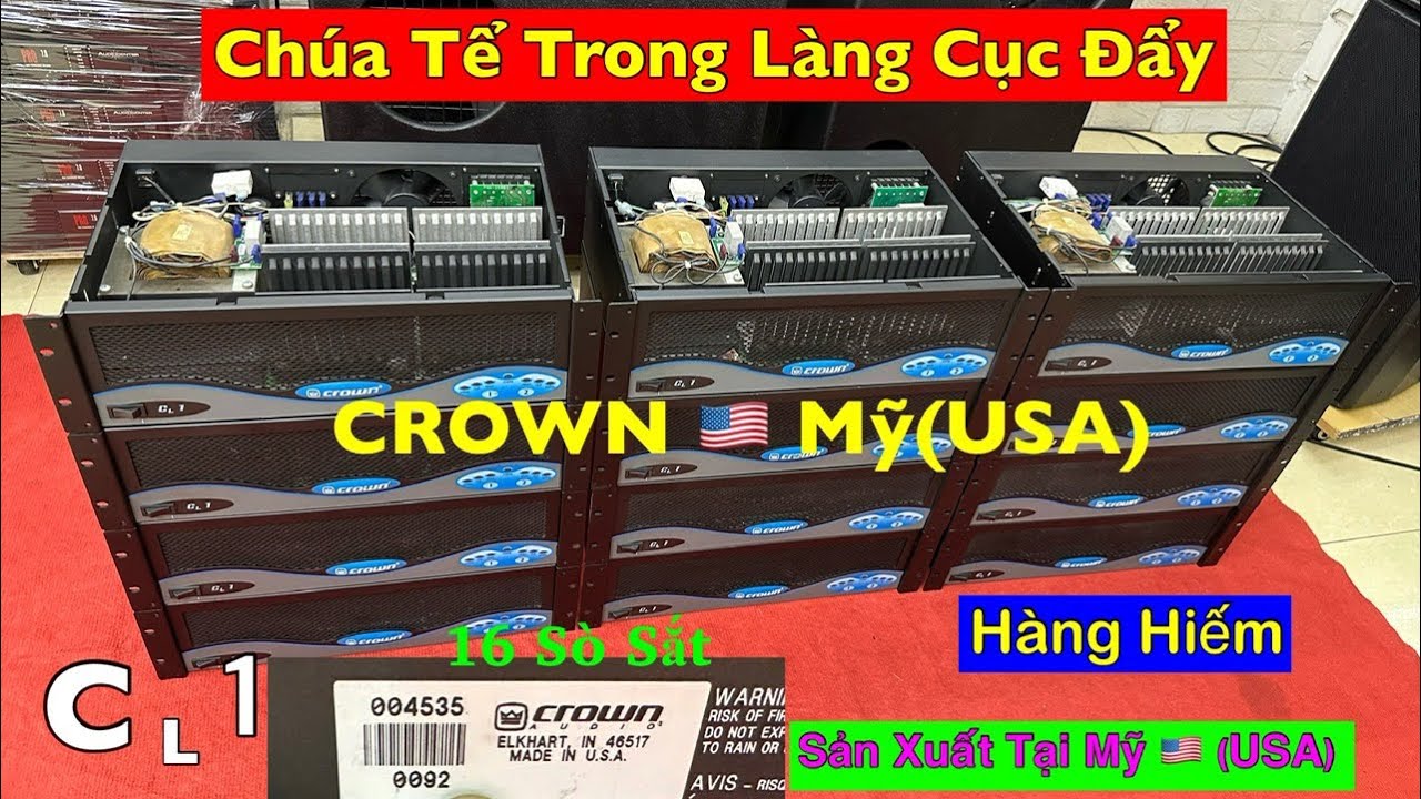 🔥NỔI Tiếng Chất Âm Hay Sắc Nét 👉Đẩy Bãi Mỹ 🇺🇸 CROWN - (USA) Sò Sắt / CL - 1 (16 Sò Sắt Mexico )