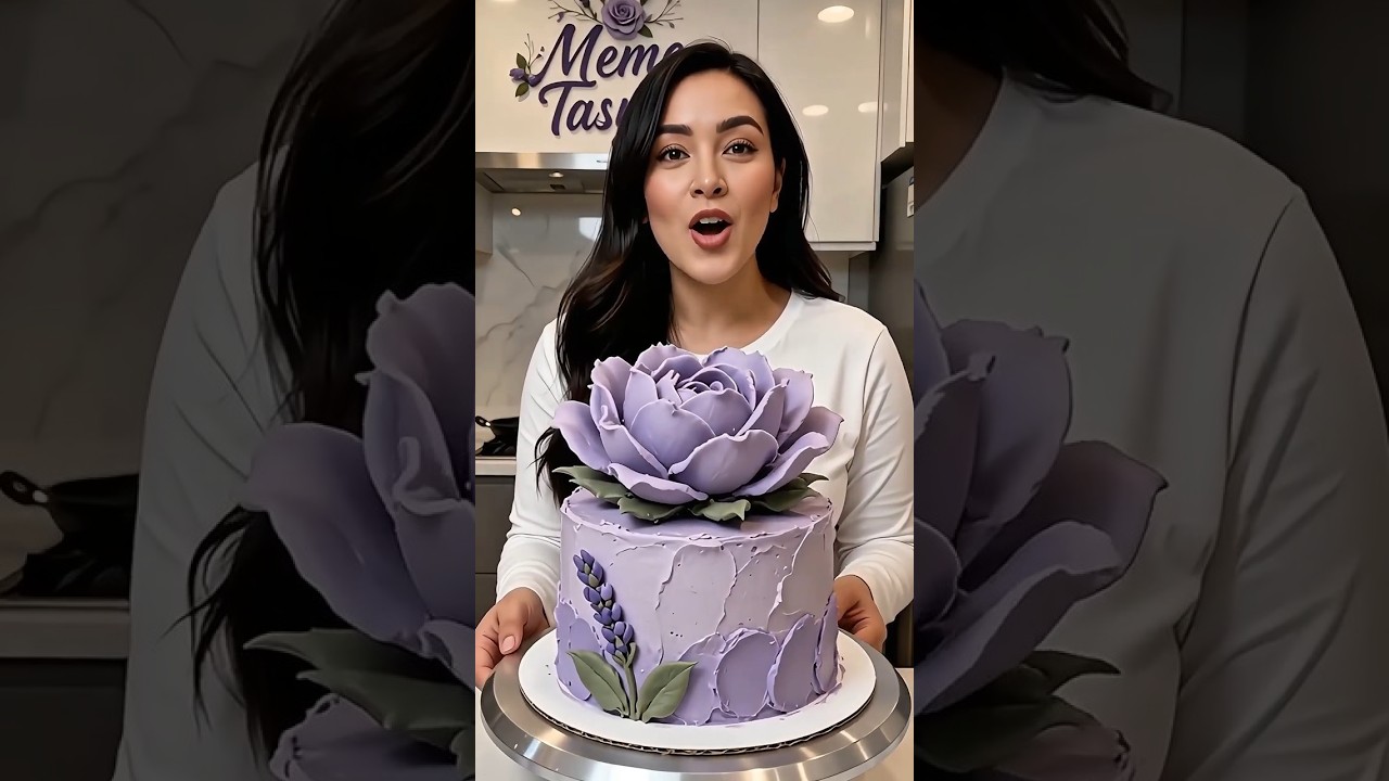 Lavender Bloom Celebration Cake | Elegant Floral Cake Design