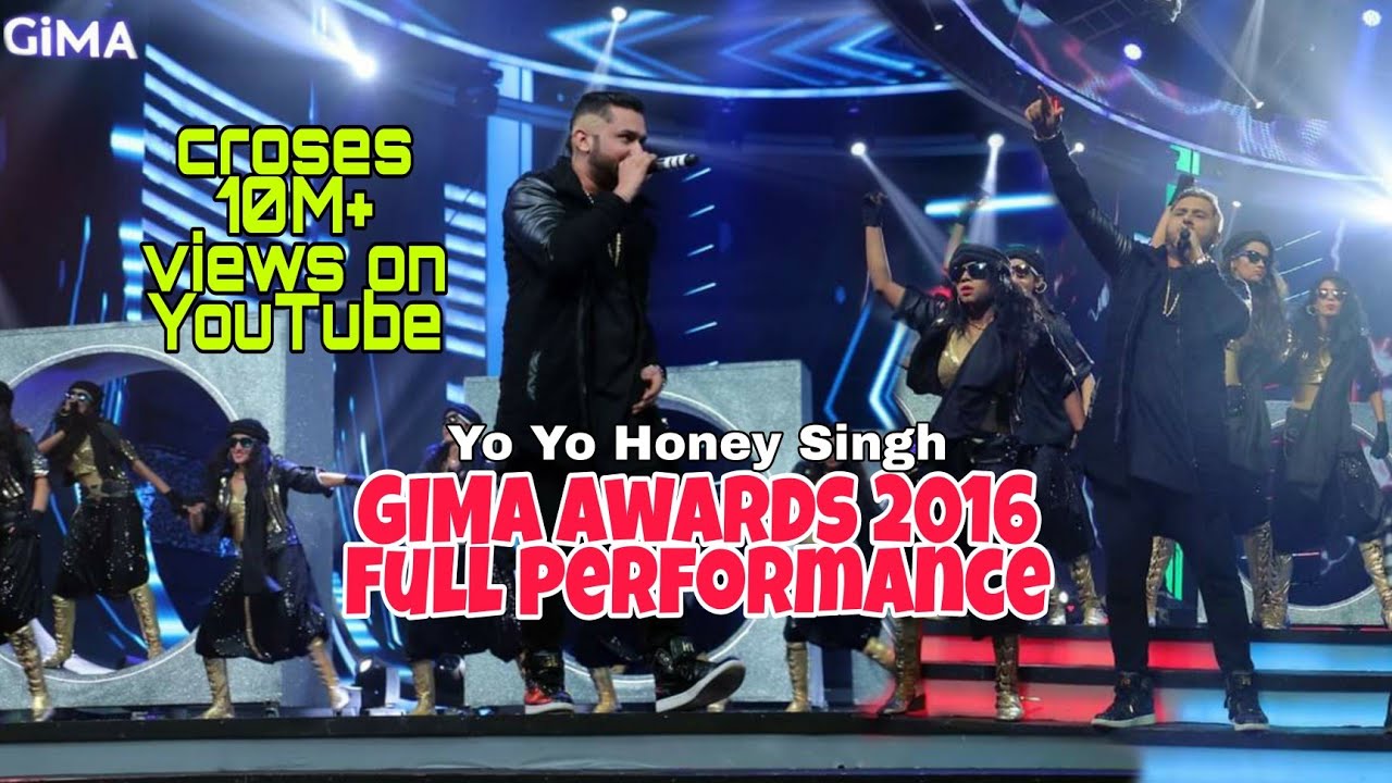 Yo Yo Honey Singh Gima awards 2016 | Full Performance | Raat Jashan Di | BrownRang |Dheere Dheere se