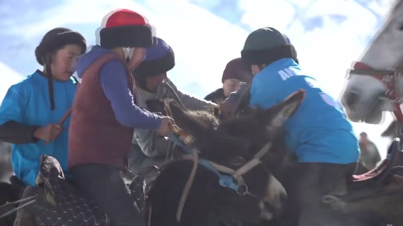Eshek Ulak. Children sport. Alay, Kyrgyzstan. 