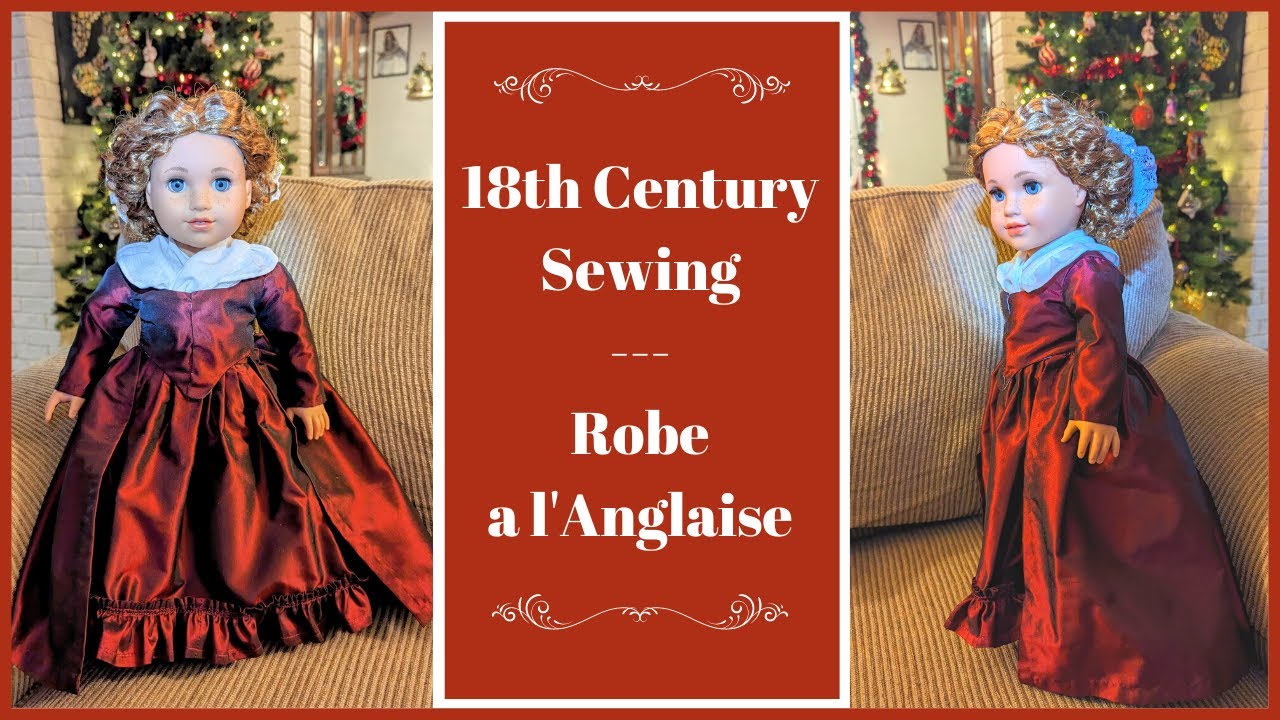 Robe a l'Anglaise -- but make it tiny! // 18th Century Doll Outfit