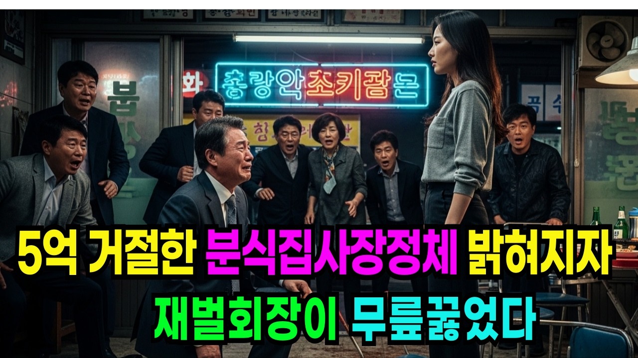 5억을 거절한 여자..재벌회장이 무너졌다