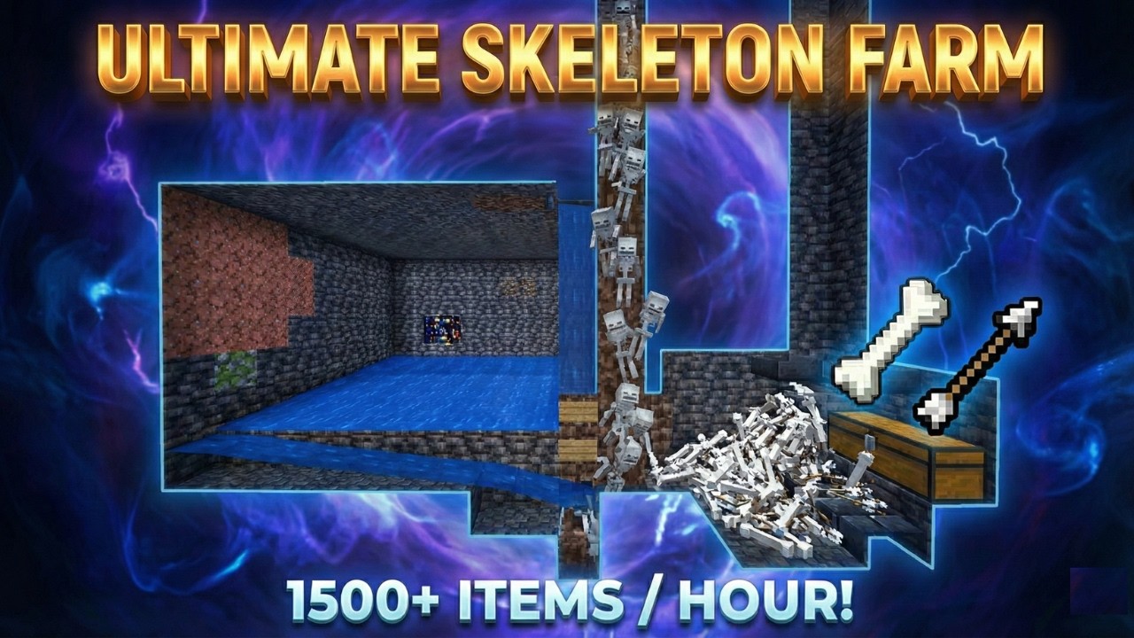 Stop Wasting Your Spawner! Best Skeleton Farm Design