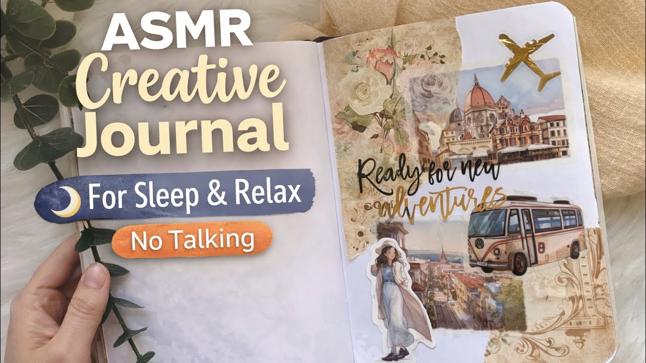 ASMR Creative Journal No Talking | Calm & Relaxing Journaling