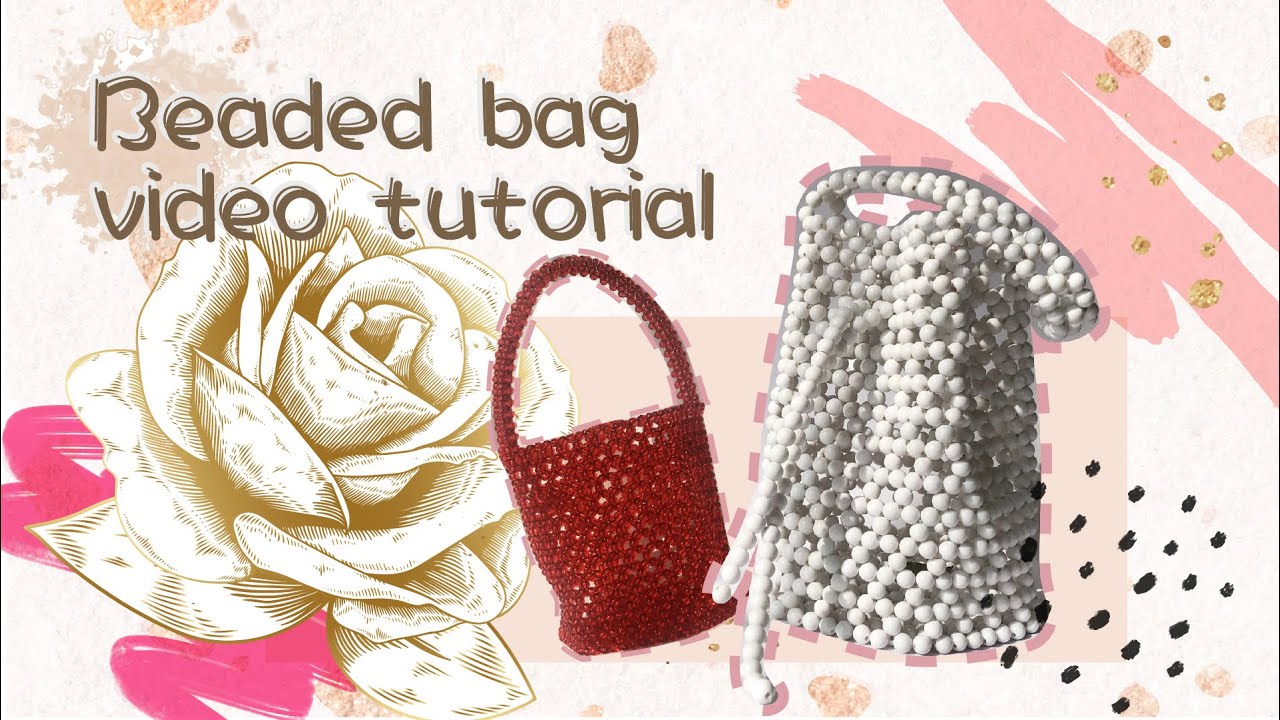 【冠冠GuanGuan】手工制作串珠包水桶包教程 Beaded bag tutorial diy