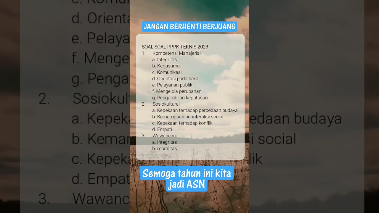🤫Bocoran soal-soal PPPK 2023 #shorts  #pppk #honorer