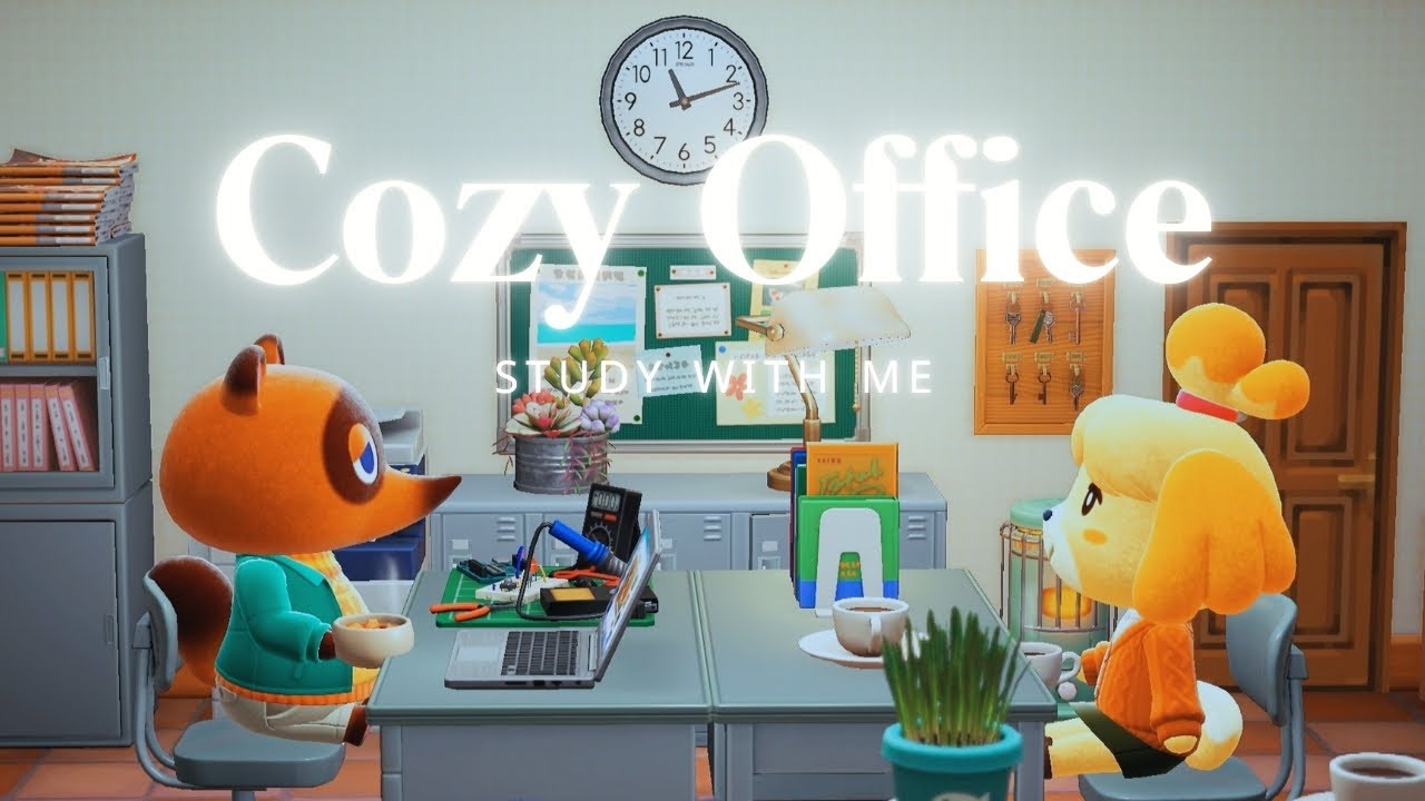 【ACNH BGM】Focused Work with Isabelle & Tom Nook ☕️ 1.5Hour Immersive Resident Services|Study with Me