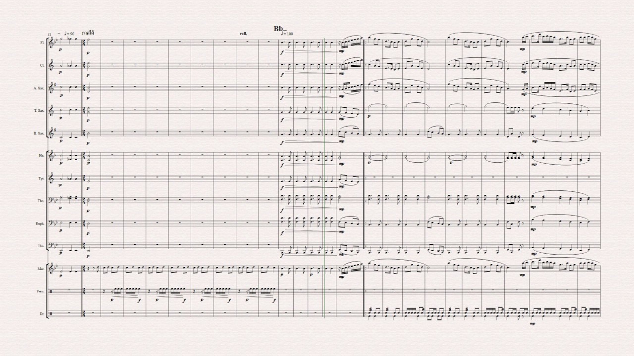 [Full Score] รวมเพลงไทยสี่ภาค