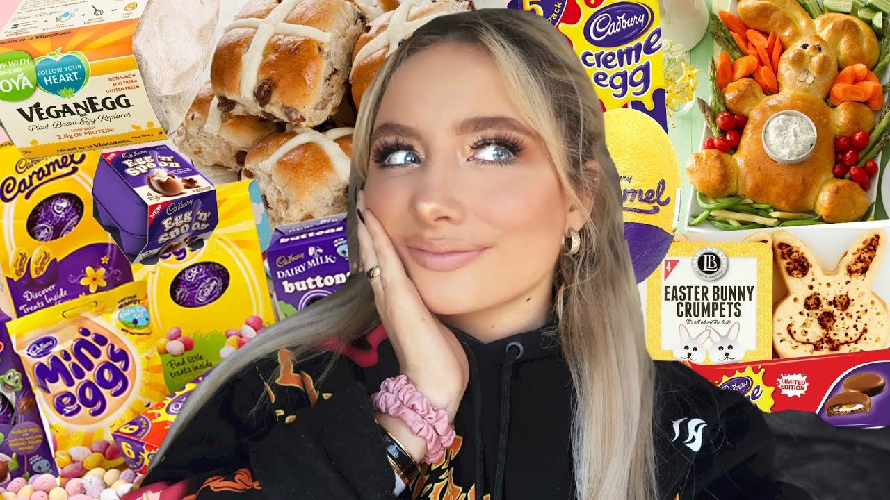I ONLY ate easter food for 24hours! Easter came early woo | Saffron Barker