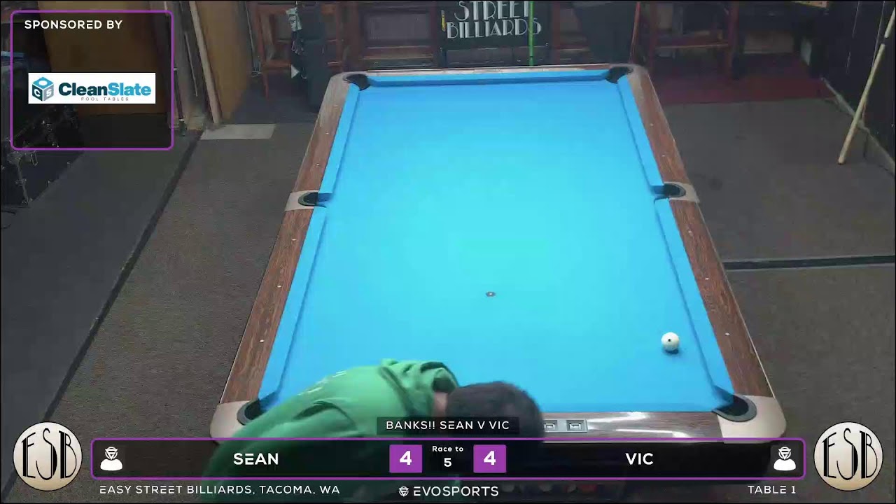 SEAN vs VIC - EASY STREET BILLIARDS - TABLE 1 | EvoSports