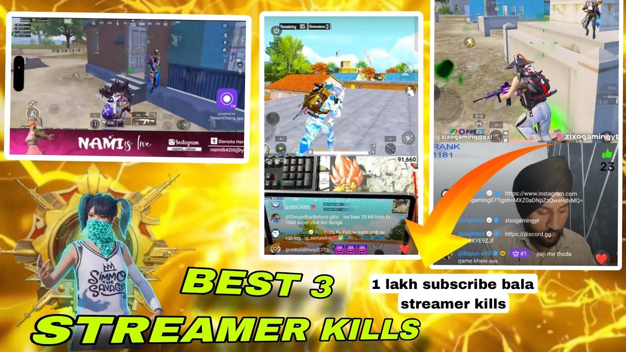 BGMI WORLD BEST  100 K SUBSCRIBE STREAMER KILLS 😲  #bgmi #viral #world @SonuIsLivee @namiislive #op 