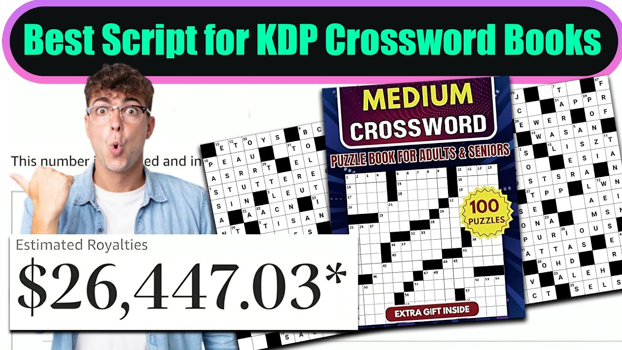 The Best and Fastest Script for Creating Crossword Books to Sell on Amazon KDP