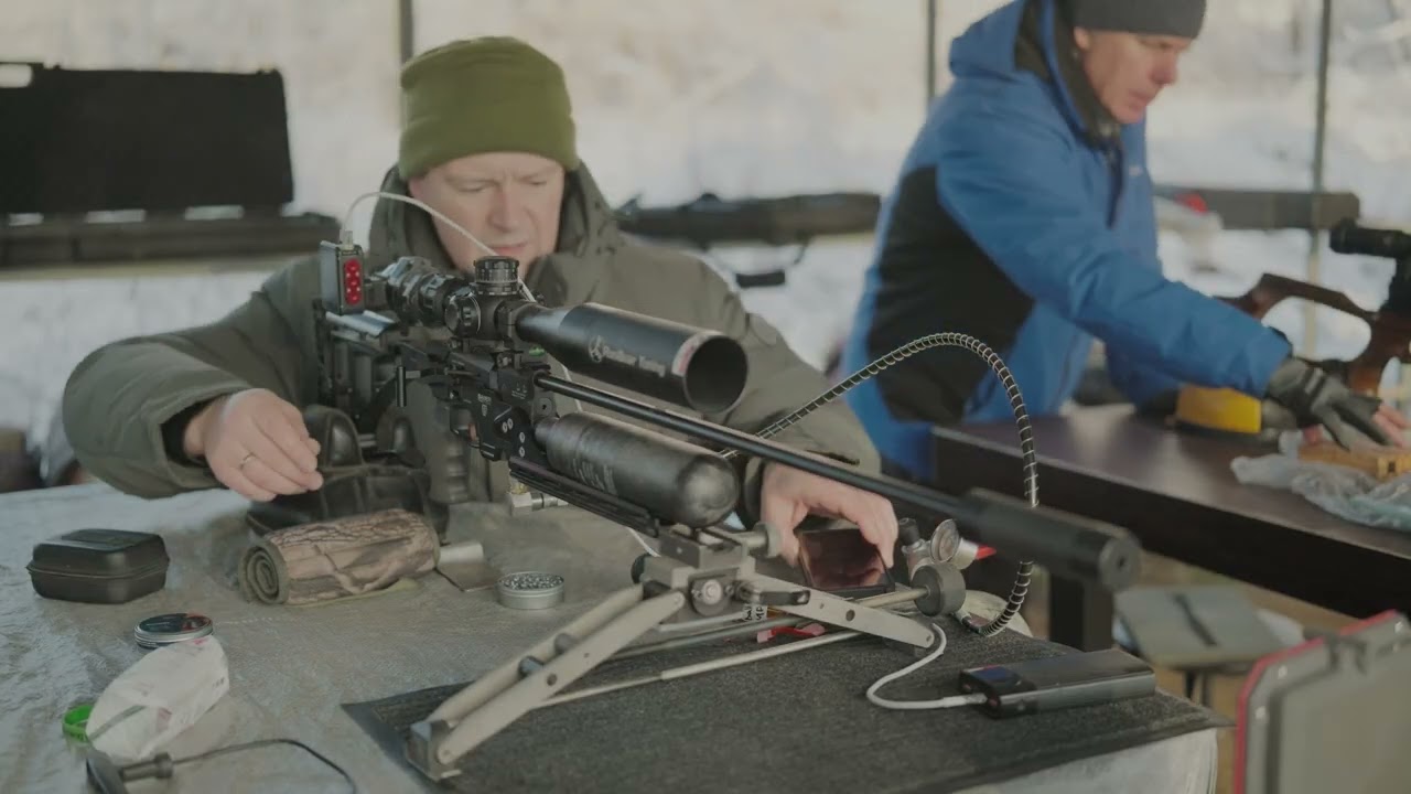 Тесты пневматических винтовок в калибрах 4,5 6,35 и 7,62 на стрельбище Клуба Восток