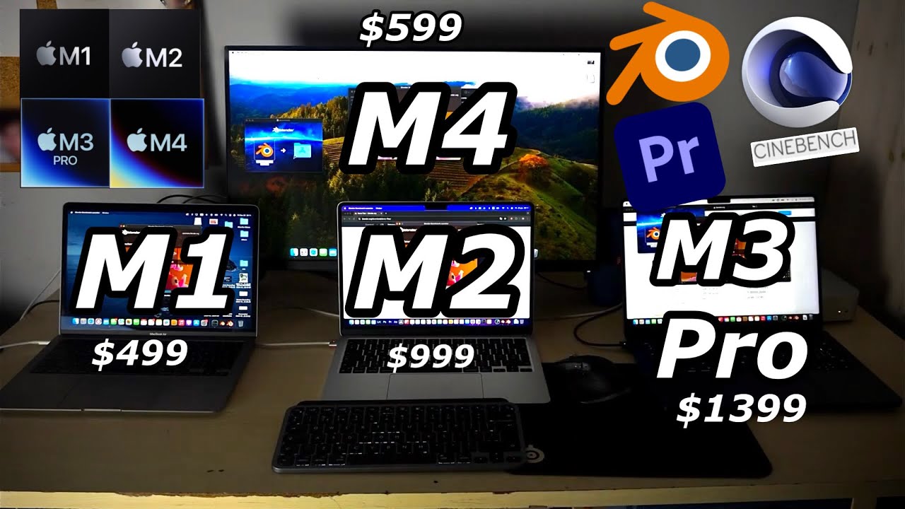 M1 VS M2 VS M3 Pro VS M4 Ultimate Performance Comparison