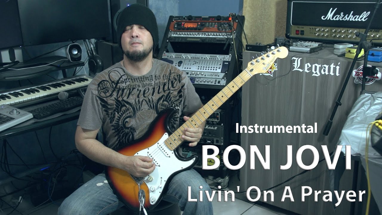 Bon Jovi - Livin' On A Prayer Guitar Solo Cover (instrumental) By Edgar Hira