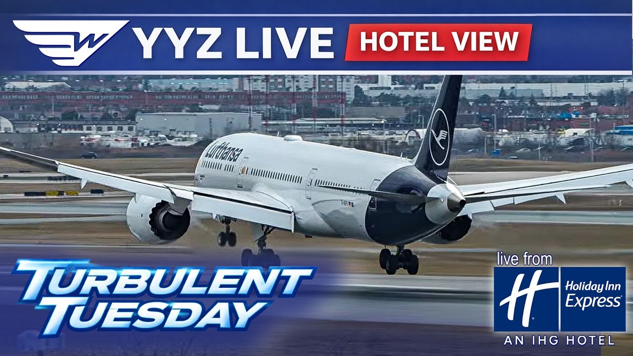 🔴 LIVE Plane Spotting at Toronto Pearson (YYZ) | Holiday Inn Express Exclusive View!