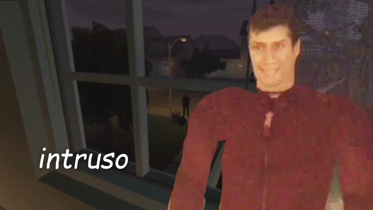 um intruso invadiu minha casa