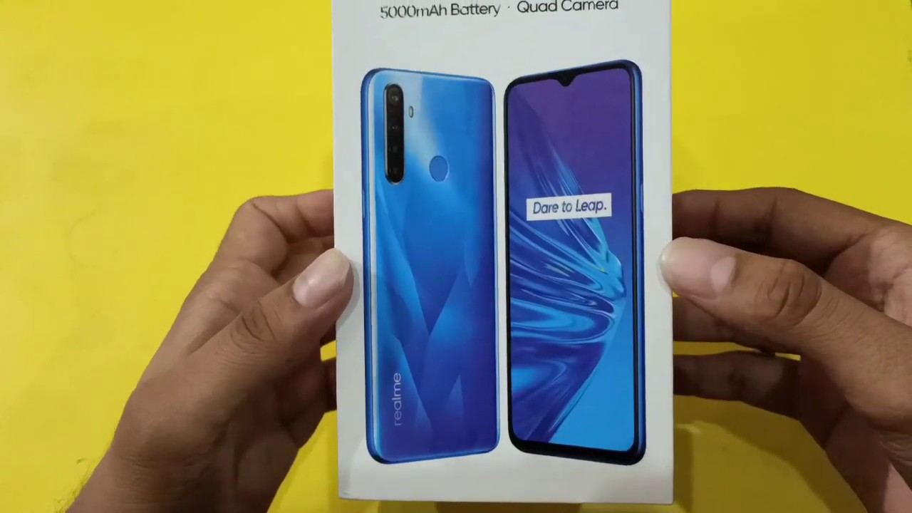 #Realme5 unboxing & first look | 5000 mah battery | four cameras