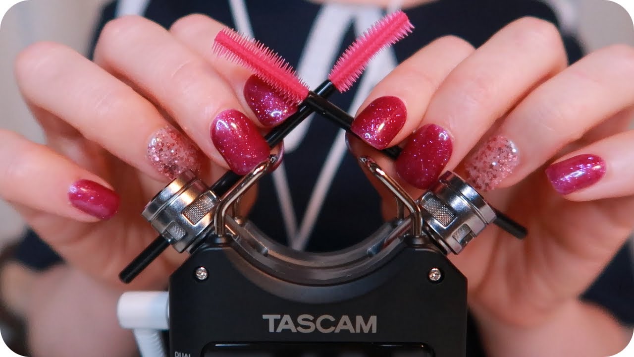 ASMR INTENSE Silicone Brushes On YOUR Ears and Delicate Tascam Capsule Touching for Tingles ~