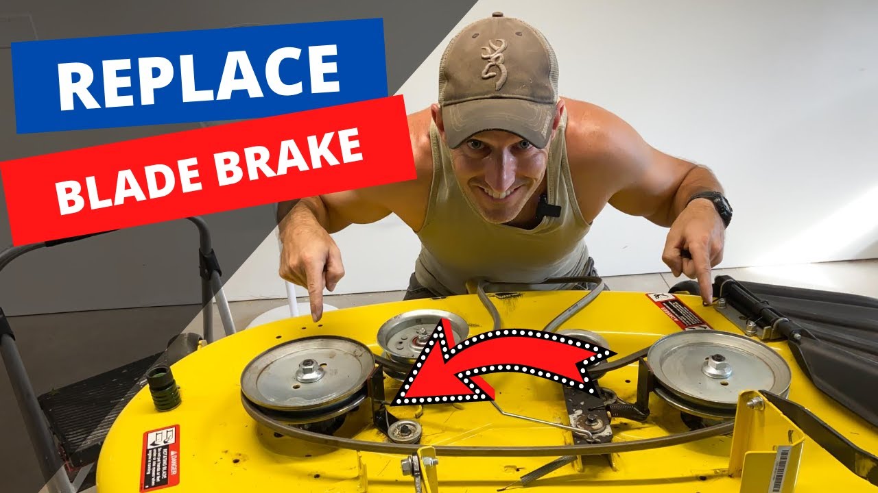 HOW TO CHANGE John Deere blade brakes 42 in.