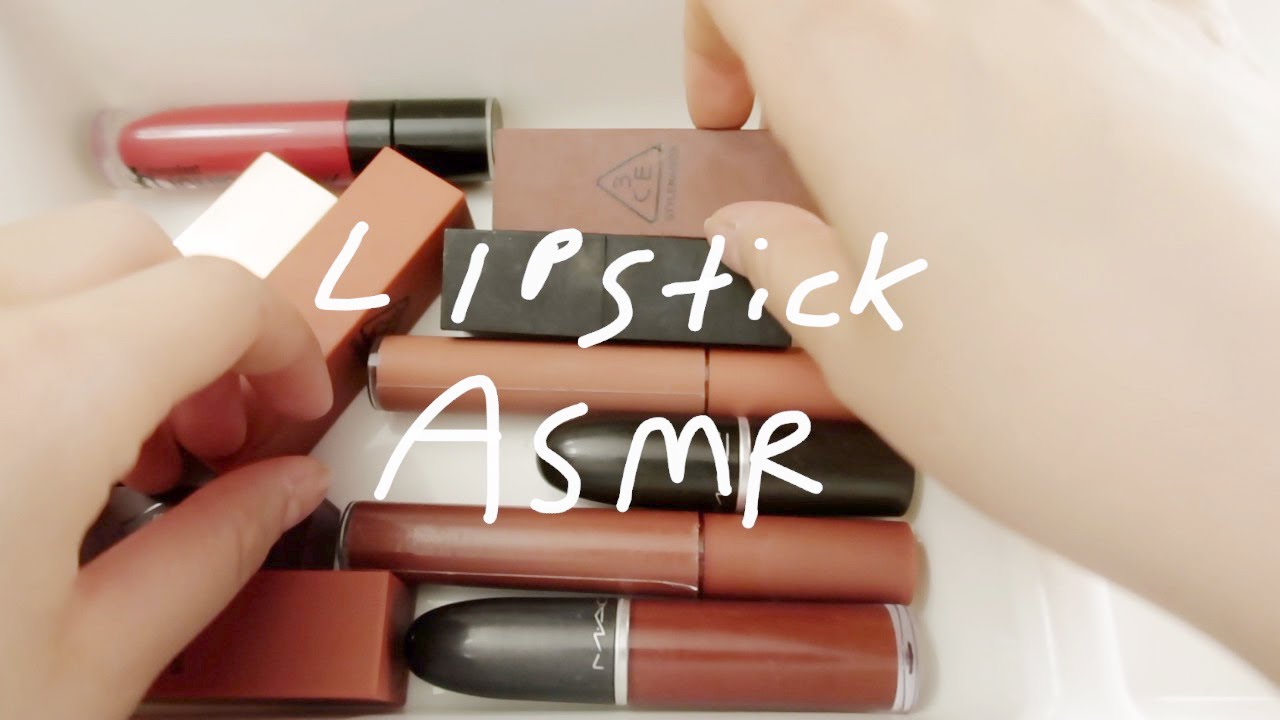 [No talking ASMR] 빠르고 공격적으로 립스틱 & 틴트 탭핑하고 열고 닫는 ASMR  / Fast Lipstick Tapping and pumping sound
