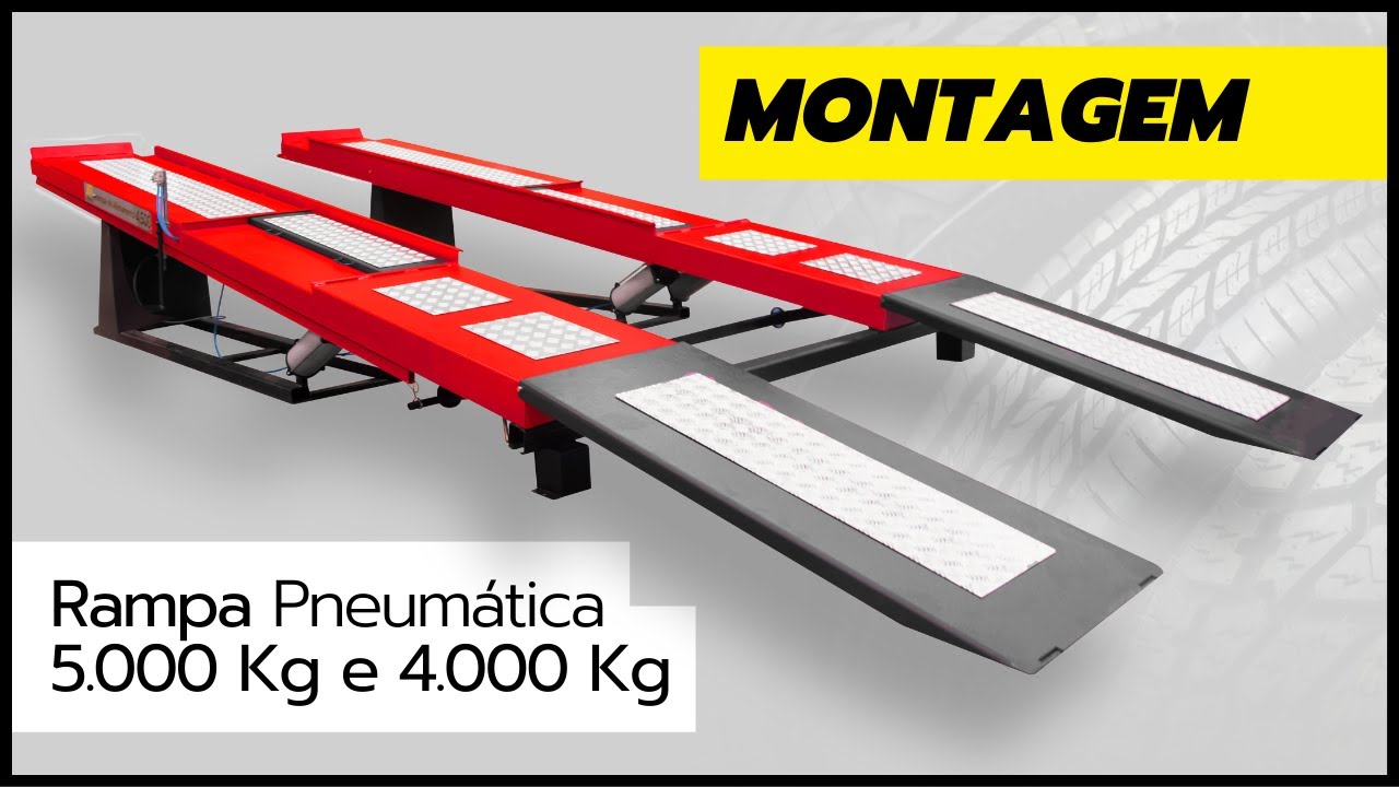 Montagem e Instalação da RAMPA PNEUMÁTICA 4000 e 5000 KG JM Máquinas