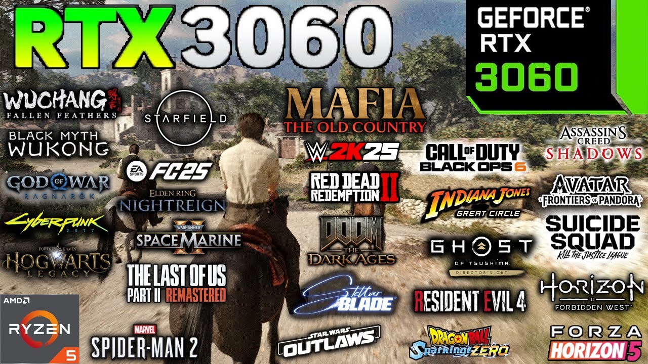 RTX 3060 Test in 36 Games  - RTX 3060 Gaming