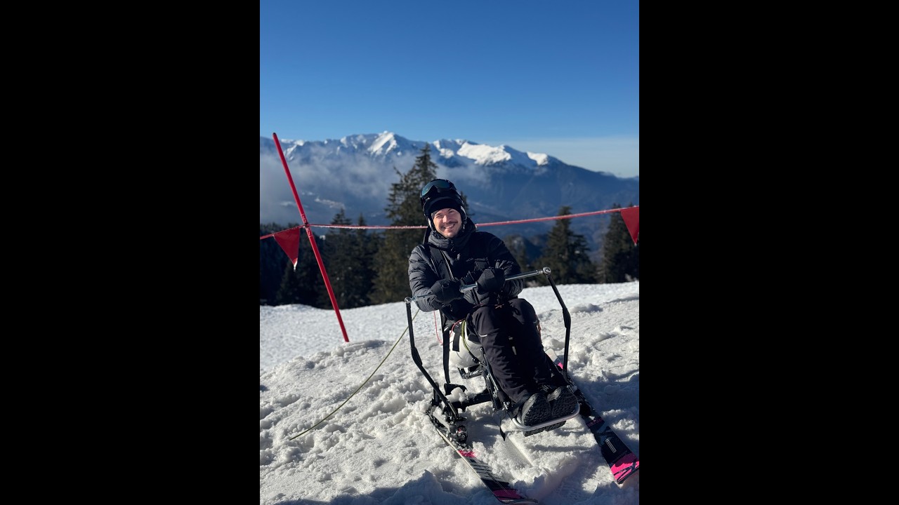 Quadriplegic skiing