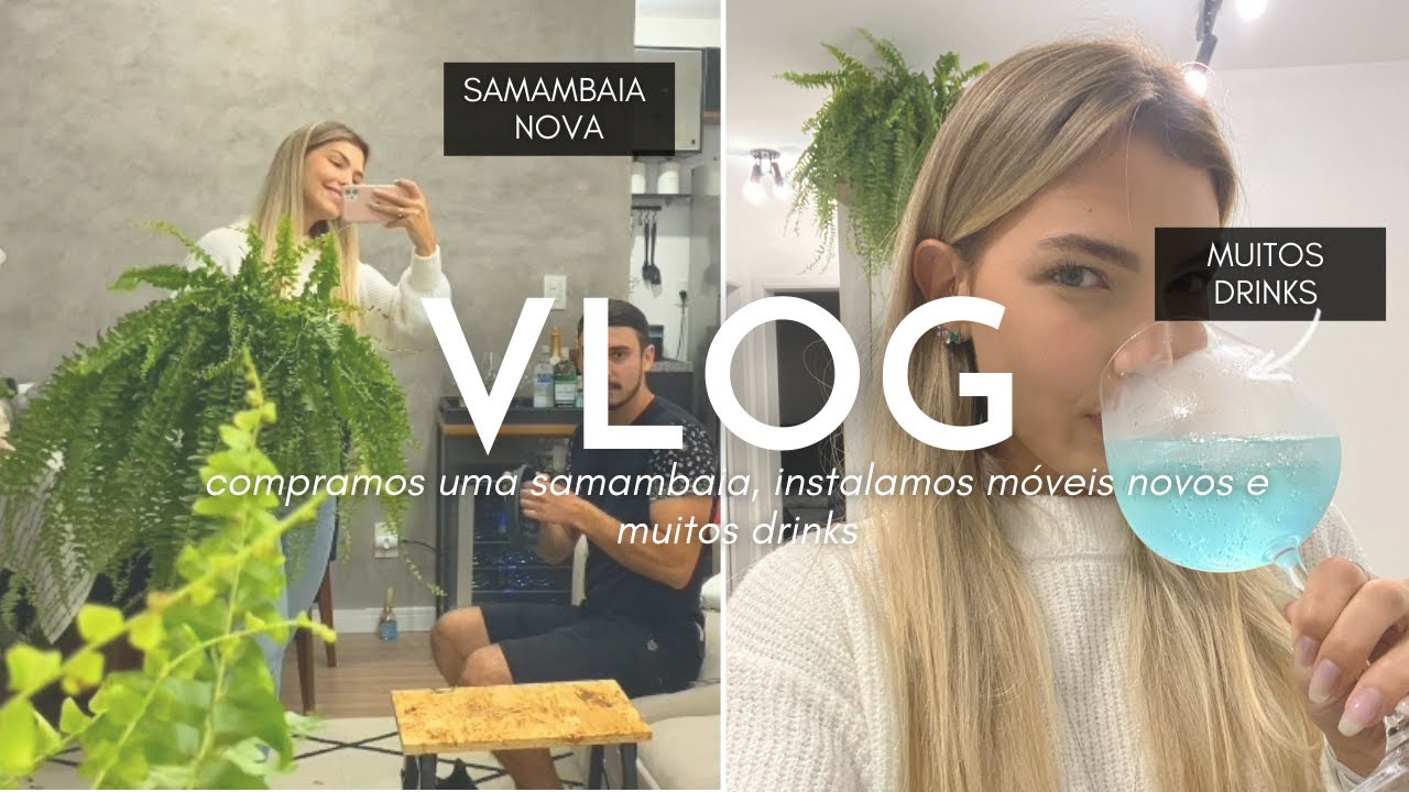 FERIADO, COMPRAMOS UMA SAMAMBAIA E MUITA GIN TÔNICA #vlog