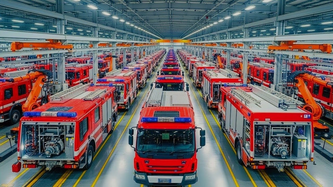 How Modern Fire Trucks Are Manufactured | Inside the Emergency Vehicle Factory  (Full Process)