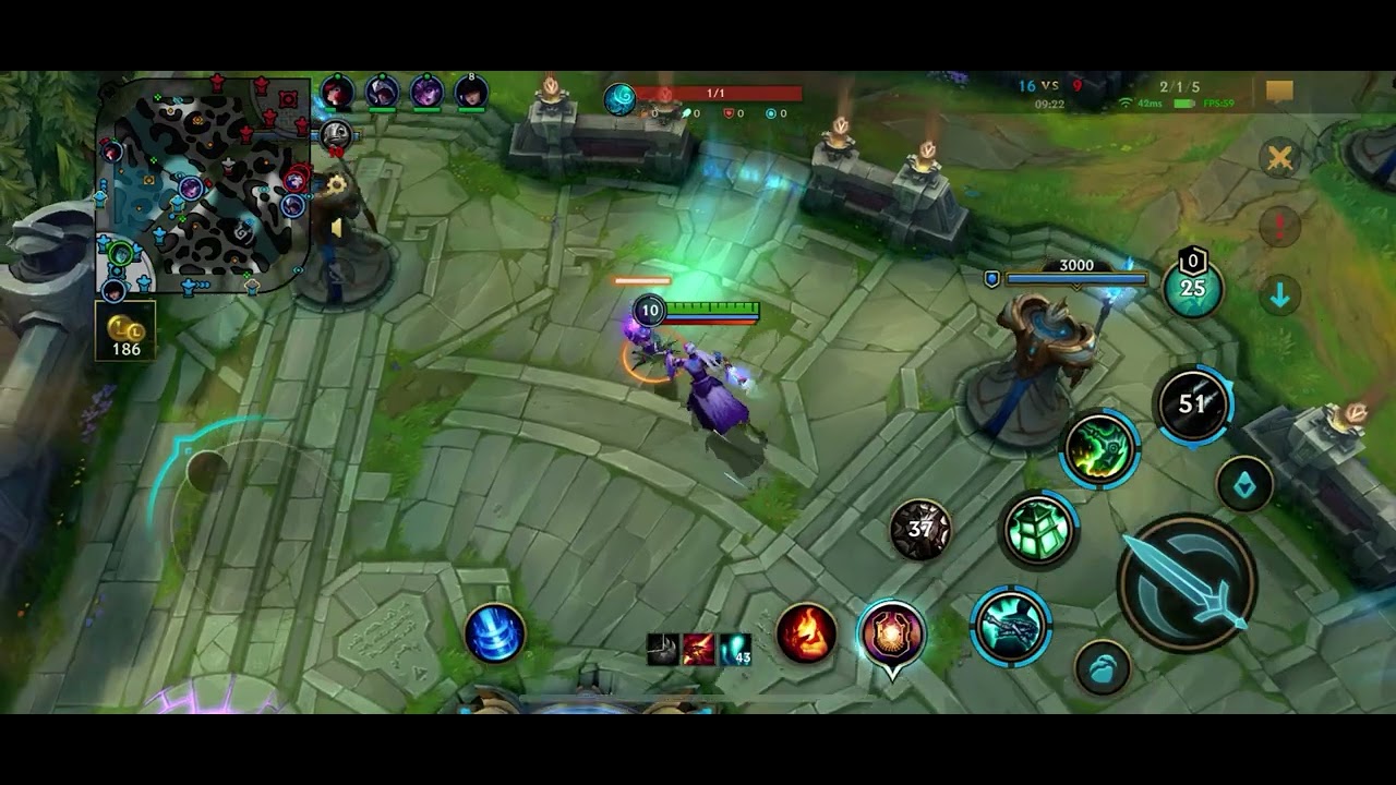 LoL Wild Rift Spirit Blossom Thresh Support Gameplay w Legendary Pulse Fire Caitlyn Duo Lane