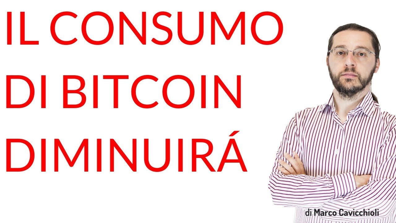 Il consumo di Bitcoin DIMINUIR&Aacute; nel corso del tempo!