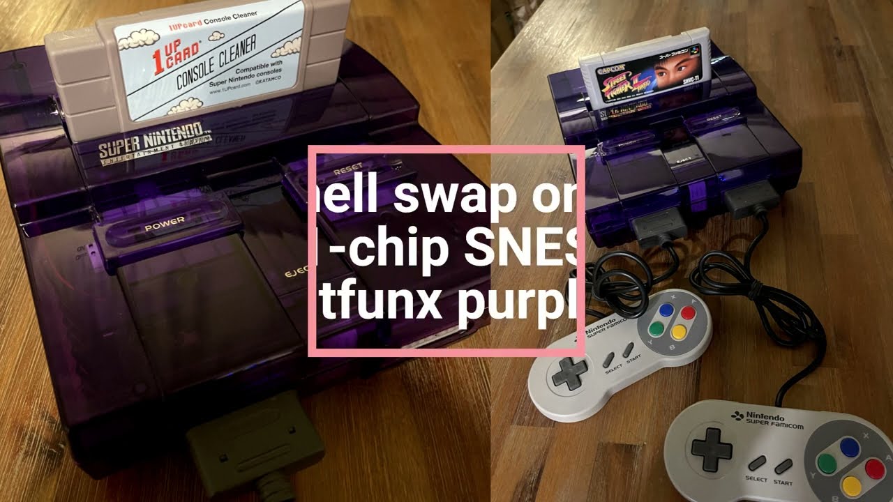 Transforming My Super Nintendo in 2025: Clear Purple Shell Swap - Retro Glow-Up