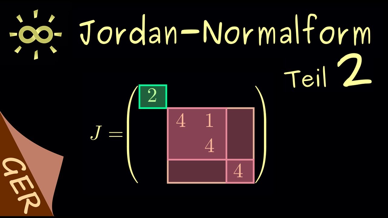 Jordan-Normalform - Teil 2 - Beispiel [darkmode]