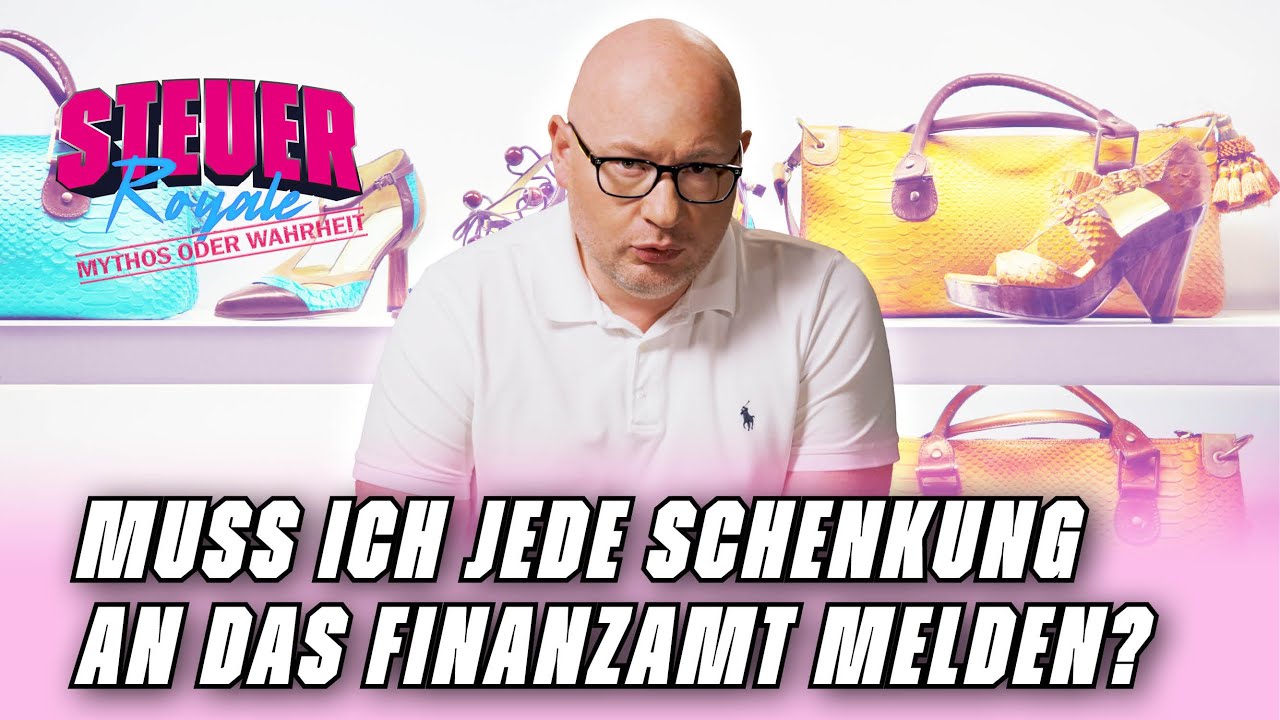 Ich muss jede Schenkung an das Finanzamt melden!