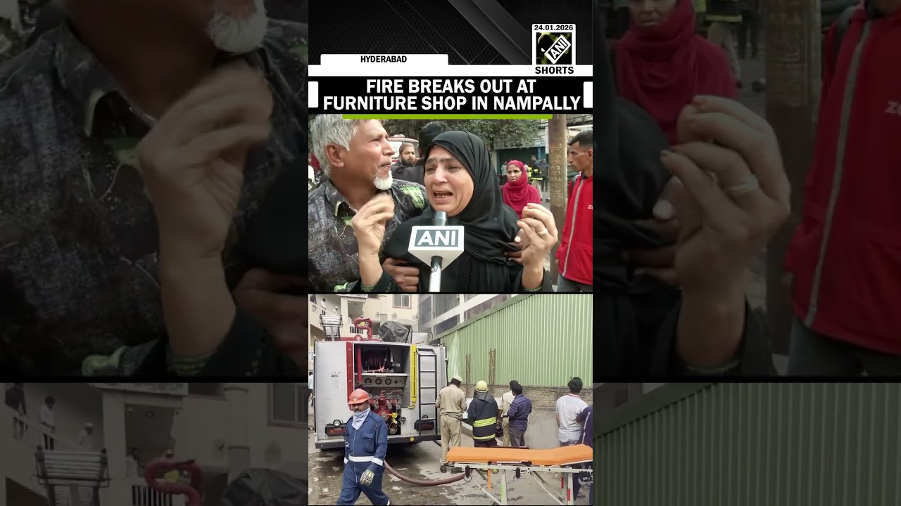 Fire breaks out at furniture shop in Nampally