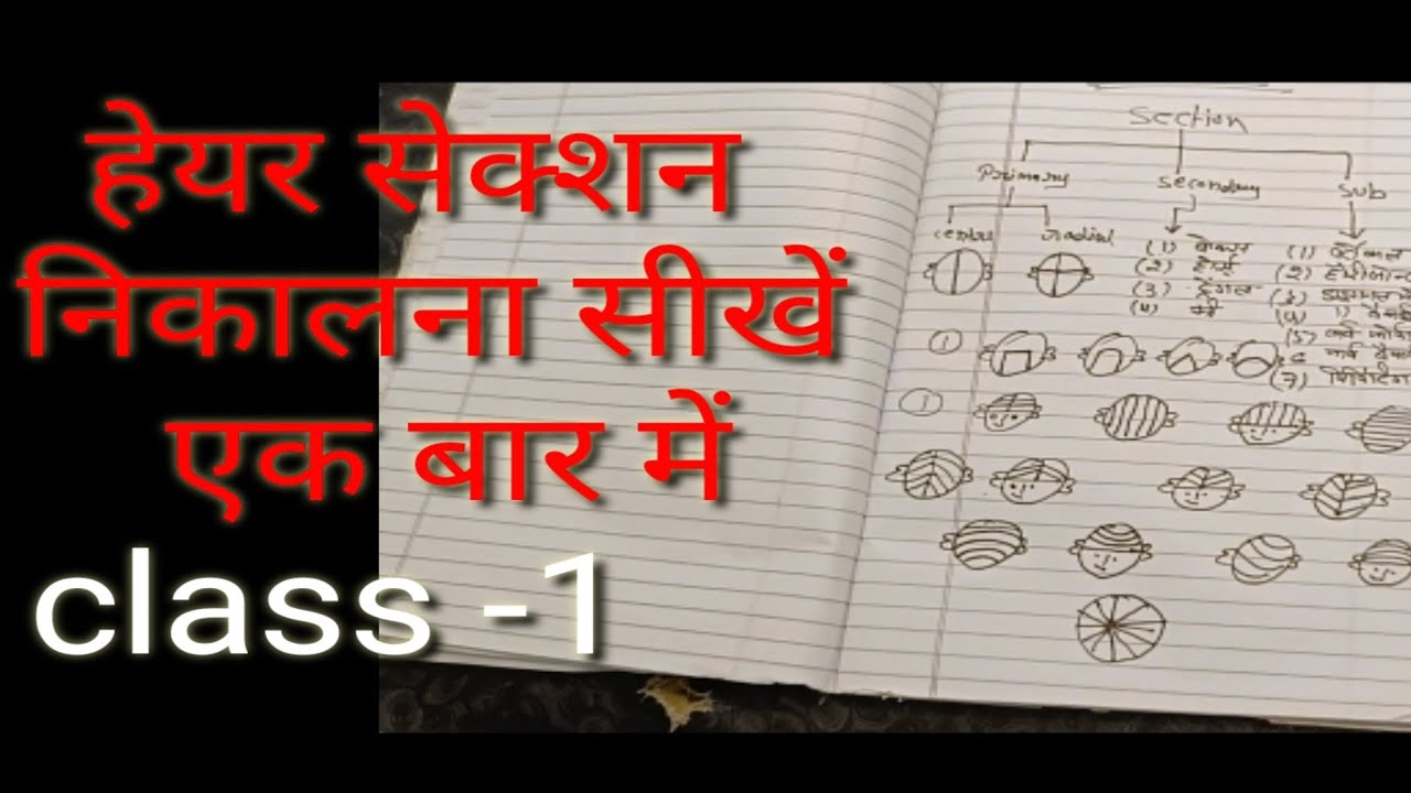 हेयर सेक्शन कैसे निकालते है/hair section kaise nikale / hair section /Right choice unisex salon 100$