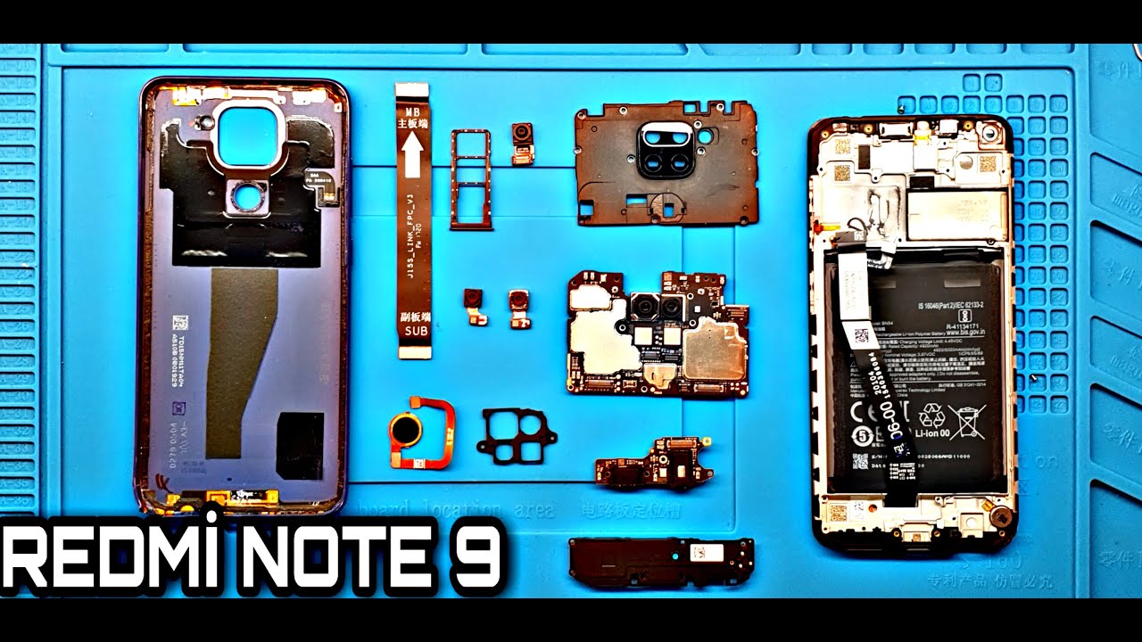 طريقة فك هاتف REDMI NOTE 9