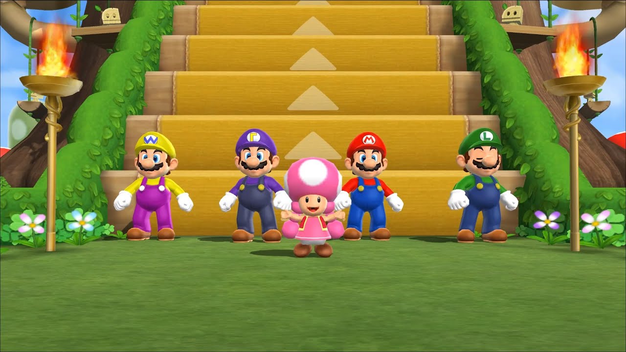 Step It Up | Mario Party 9 - Wario Vs Waluigi Vs Mario Vs Luigi (Master Com)