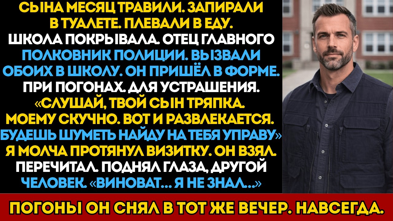 Полковник назвал моего сына тряпкой. Через час он снял погоны навсегда