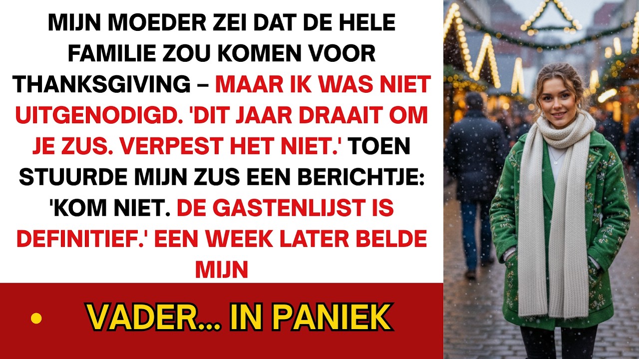 Onuitgenodigd voor Thanksgiving&mdash;daarna raakte vader helemaal in paniek: &ldquo;Ze vervangen de sloten!